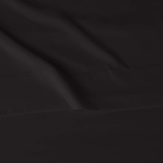 BLACK SOLID-BED SHEET SET - DAHOME TEXTILES