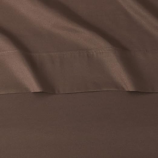 CHOCOLATE SOLID-BED SHEET SET - DAHOME TEXTILES